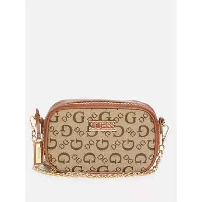 Guess dámská kabelka crossbody Sabrina hnědá