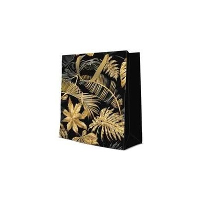 Dárková taška velká - Gold Leaves 26,5x13x33,5 cm