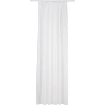 Záclona Voile těžko vznítitelná Uni bílá 300x270 cm