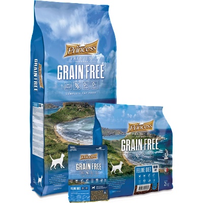 Petnutrition ПОСЛЕДНИ БРОЙКИ: Беззърнени гранули за котки Princess Grain Free - Feline Diet 0, 350кг/2кг