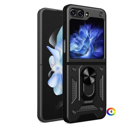 Samsung Galaxy Z Flip5 Удароустойчив Ring Holder Калъф и Протектор