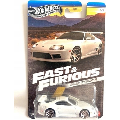Mattel Hot Wheels Silver Series Fast and Furious Brian Oconner Toyota Supra bílá