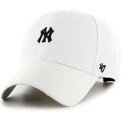 47 brand Шапка с козирка 47 brand MLB New York Yankees в бяло с апликация B-BRMPS17WBP-WHA (B.BRMPS17WBP.WHA)