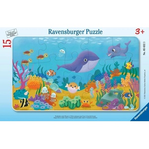 Ravensburger Детски пъзел Ravensburger от 15 части - Малки морски животни (7005632) - ozone