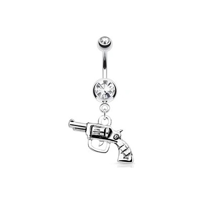 Piercingate piercing do pupíku s pistolí PBV00544 čirá