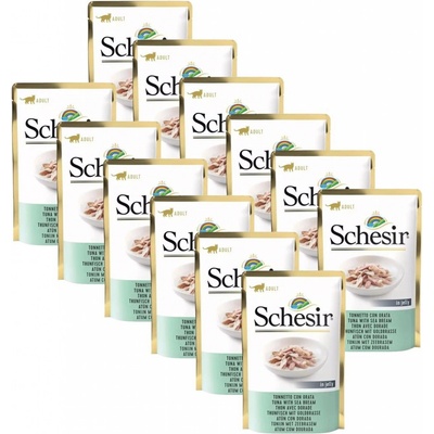 Schesir Cat Adult tuňák a pražma 12 x 85 g