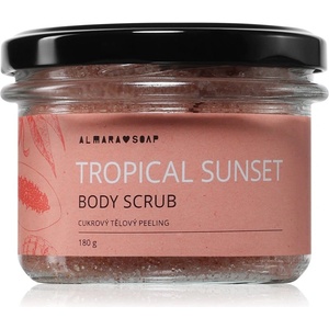 Almara Soap Body Scrub захарен скраб за тяло против целулит с аромат Tropical Sunset 180 гр