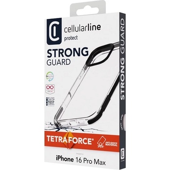 Cellularline Калъф Cellularline - Tetra, iPhone 16 Pro Max, прозрачен (TETRACIPH16PRMT)