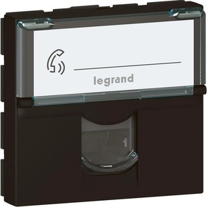 Legrand Розетка RJ45 FTP cat. 6 2 мод. цвят Черен Mosaic - 079165L (079165L)