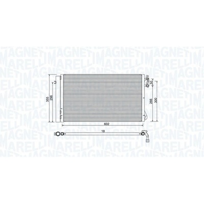 Kondenzátor klimatizace MAGNETI MARELLI 350203752000