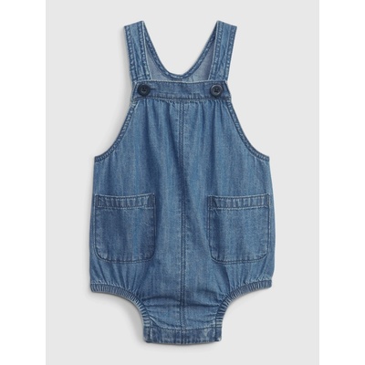 GAP Baby džínový overal Washwell Modrá