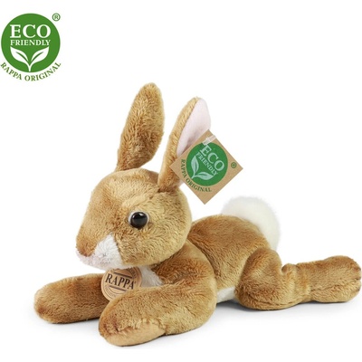 Rappa Плюшено Бежово зайче, лежащо, 22 см. , серия Еко приятели (183131-1)