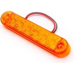  Габарит с рефлектори, жълт 6 LED FR0173S 12-24V 100mm