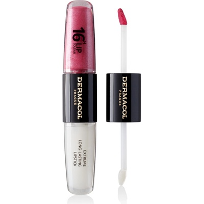 Dermacol 16H Lip Colour Extreme Long-Lasting Lipstick dlouhotrvající dvoufázová barva a lesk na rty No. 15 8 ml – Zboží Dáma