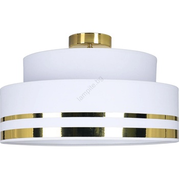 HEXE Плафон TAMI 1xE27/60W/230V Ø 40 см бял/златист (HX0275)