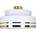 HEXE Плафон TAMI 1xE27/60W/230V Ø 40 см бял/златист (HX0275)