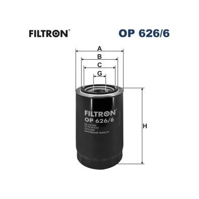 Olejový filter FILTRON OP 626/6 OP 626/6