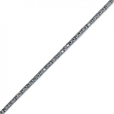 Couple Zlatý náramek Della v bílém zlatě se zirkony 1491050-0-18-1