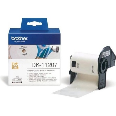 BROTHER DK-11207 (papierové / CD, DVD štítok - 100 ks 58 mm)