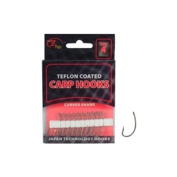 Zfish teflon hooks Curved Shank vel.6 10 ks