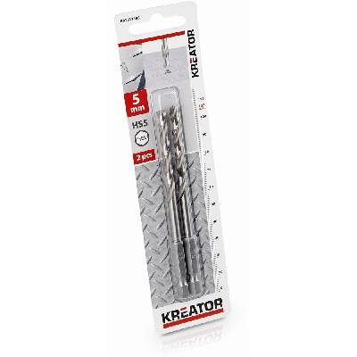 Kreator vrták do kovu HEX 5,0 mm HSS KRT011306