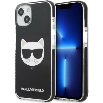 KARL LAGERFELD Кейс Karl Lagerfeld KLHCP13MTPECK за iPhone 13 6.1"", твърд, черен / черен, Choupette Head (KF001308-0)