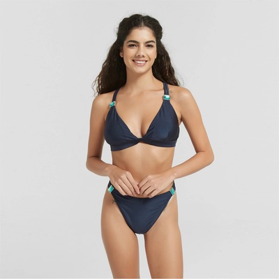 Be You Бикини Be You Women's BY Embellished Strap Swimwear Bikini Brief - Navy