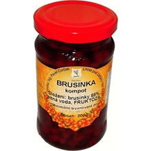 Cvrček Brusinka kompot fruktóza 250 g