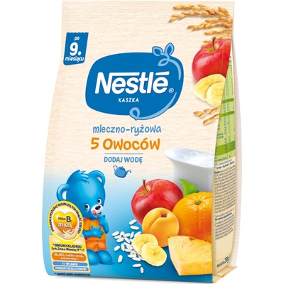 Nestlé Rýžová kaše bezmléčná 5 druhů ovoce 170 g