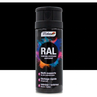 Richard Solventný akrylový 400 ml RAL9005 matná čierna