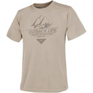 Helikon-Tex Тениска с къс ръкав Outback Life, бежова (TS-OBL-CO-13)