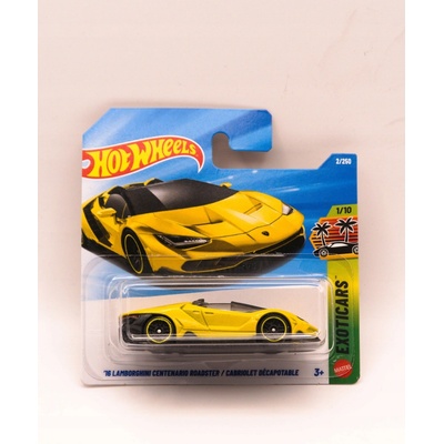 Mattel Hot Wheels Lamborghini Centenario Roadster žlté 1:64