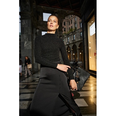 Moodo Лъскав топ черен Moodo Moodo | Cheren | ЖЕНИ | XXL