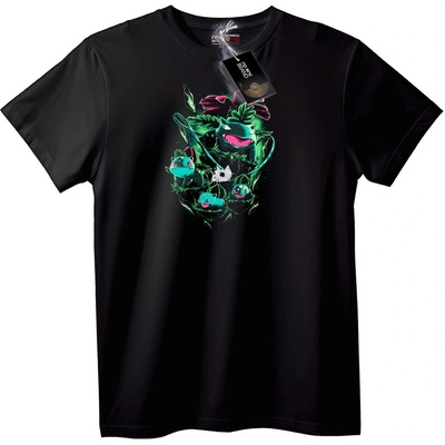 NOONEBRAND Тениска Покемон гора - 6XL, Black