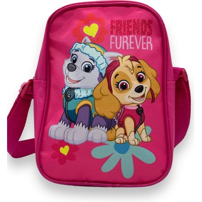 Paw patrol Dievčenské ružová taška cez rameno Labková patrola Ružová
