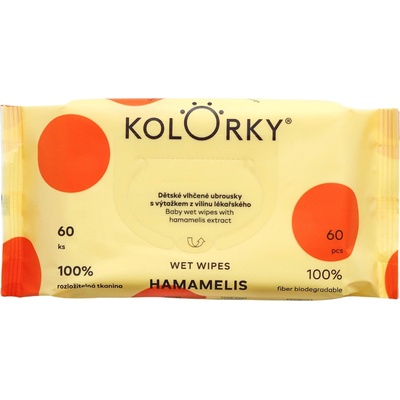 Kolorky Hammamelis vlhčené obrúsky 60 ks