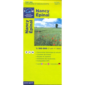 121 Nancy Epinal 1:100t mapa