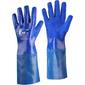 CANIS SAFETY a. s Cxs fiso / Ръкавици, изцяло потопени в вода, с дебел pvc слой и памучна подплата - сини 10 (343002440010)