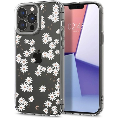 Spigen Cyrill Cecile Case White Daisy - хибриден кейс с висока степен на защита за iPhone 13 Pro Max (цветни мотиви)