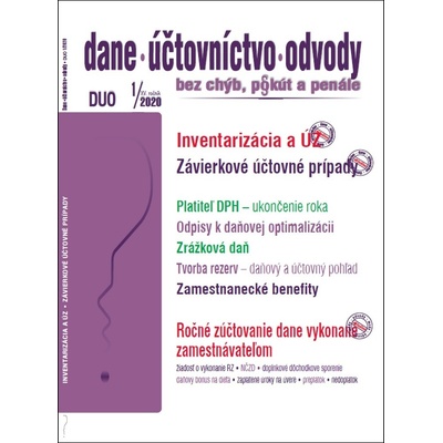 Dane, účtovníctvo, odvody 12020