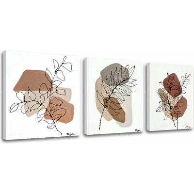 Obraz na plátne LISTY - 60x20 cm