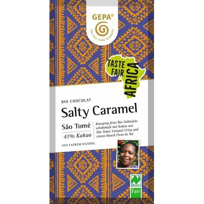 Gepa Mléčná čokoláda slaný karamel 80 g