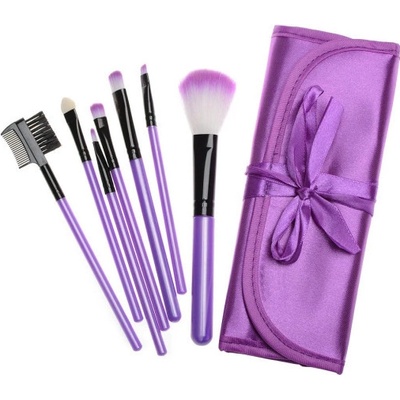 Divine cosmetics P218 sada štětců na makeup fialová 7 ks