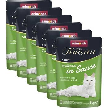 Animonda Vom Feinsten Raffinesse In Sauce пилешко & патица в сос 6 x 85 г