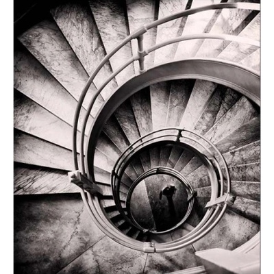 DIMEX ART Флизелинов фототапет 3d вита стълба 225 x 250 см