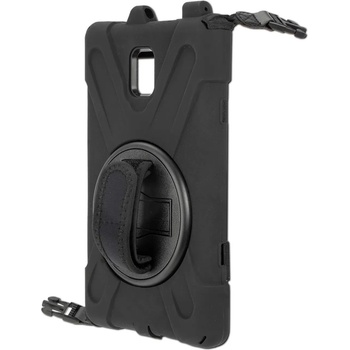 4smarts Rugged Tablet Case Grip - удароустойчив калъф с лента за врата за Samsung Galaxy Tab Active 3 (черен)