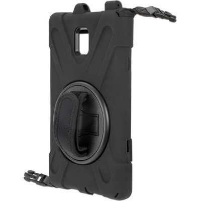 4smarts Rugged Tablet Case Grip - удароустойчив калъф с лента за врата за Samsung Galaxy Tab Active 3 (черен)