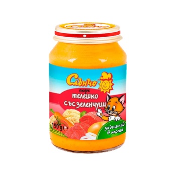 Image 1 of Слънчо Слъчно пюре телешко със зеленчуци - 190 г