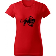 Puma Black Variant dámske tričko trička Červená Čierna
