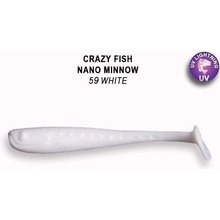 Crazy Fish Nano Minnow 59 White 4 cm 1,5 g 8 ks